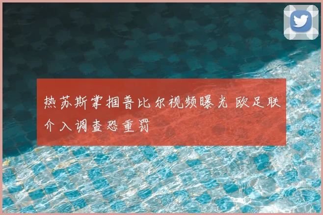 热苏斯掌掴普比尔视频曝光 欧足联介入调查恐重罚